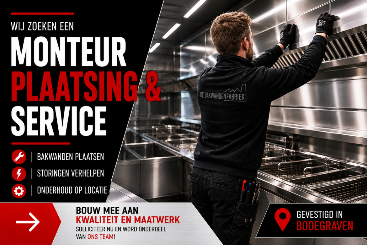 Vacature Monteur Plaatsing & Service bij BOT RVS en De Bakwandenfabriek in Bodegraven